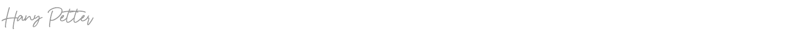 Hany Petter font preview